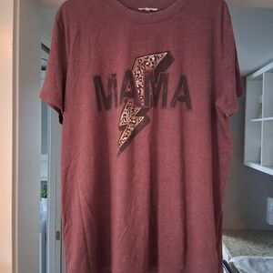 Maurices Burgundy Mama Top
